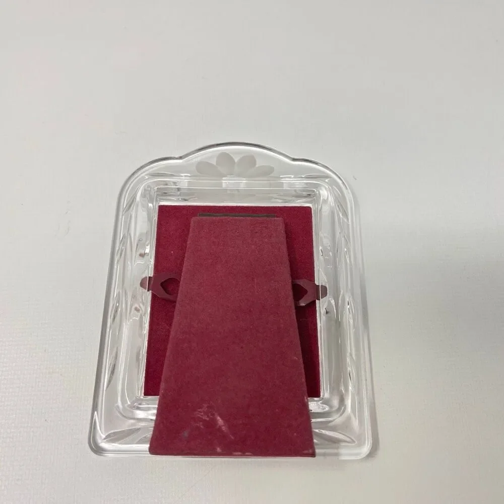 Princess House Crystal #824 Romance Lead Crystal Small Standing Picture Frame
